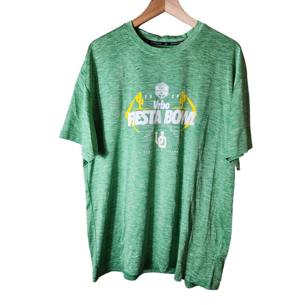 OREGON DUCKS 2024 Fiesta Bowl Green Short Sleeve Lightweight Shirt SZ XL